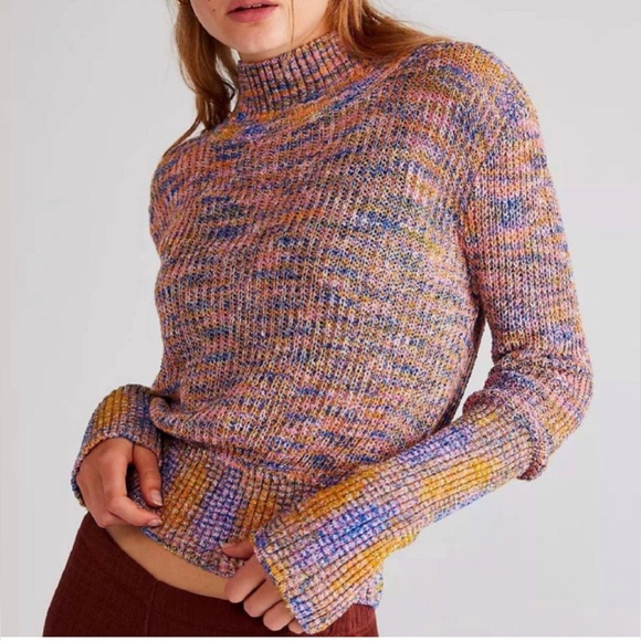 Free People Blair Spacedye Pullover Sweater Size M - Picture 1 of 3